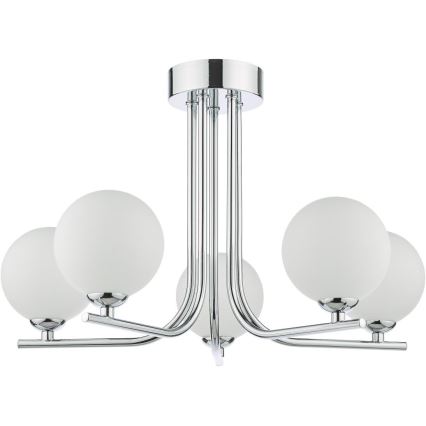 Där Lighting CRA5450-02 - Lampadario a stelo CRADLE 5xG9/25W/230V cromo lucido