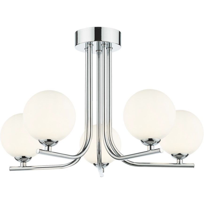 Där Lighting CRA5450-02 - Lustre sur tige CRADLE 5xG9/25W/230V chrome brillant