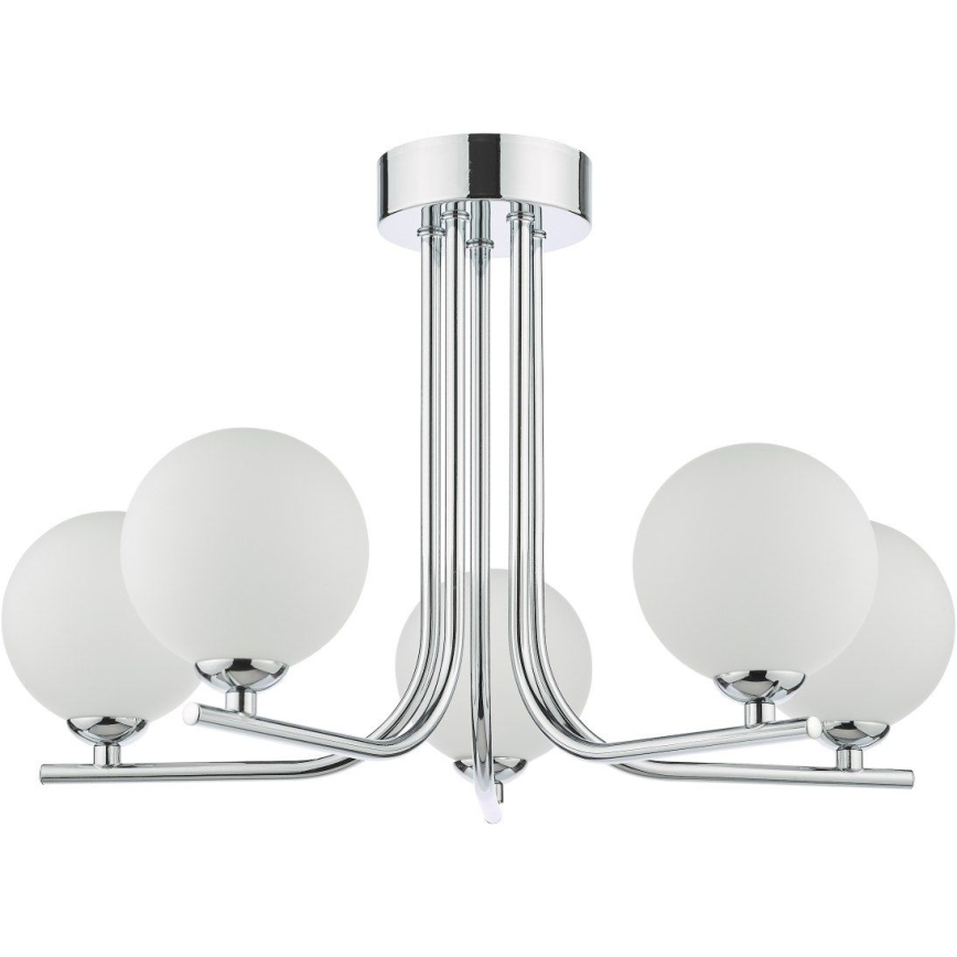 Där Lighting CRA5450-02 - Lustre sur tige CRADLE 5xG9/25W/230V chrome brillant
