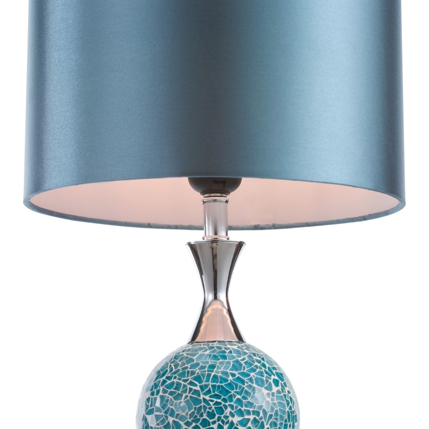 Där Lighting ELS4223 - Lampada da tavolo ELSA 1xE27/40W/230V blu/cromo lucido