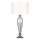 Där Lighting HIN4208 - Tischleuchte HINTON 1xE27/60W/230V weiß/hochglänzender Chrom