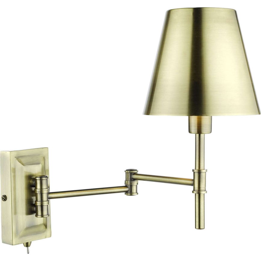 Där Lighting KEN0775 - Applique murale orientable KENSINGTON 1xE14/25W/230V laiton