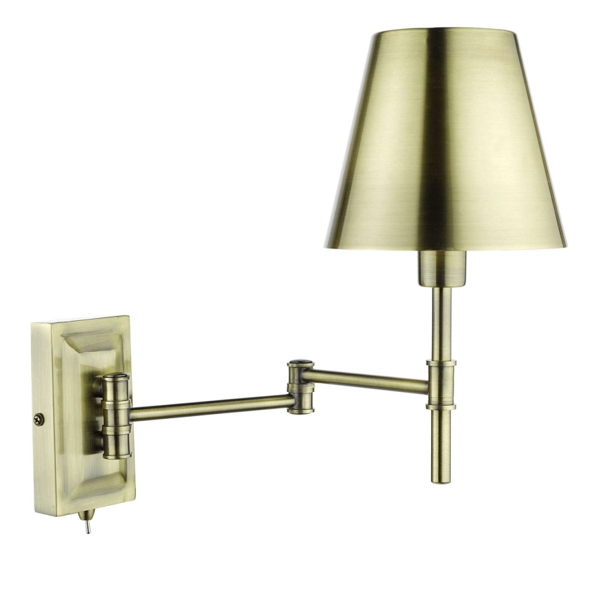 Där Lighting KEN0775 - Applique murale orientable KENSINGTON 1xE14/25W/230V laiton