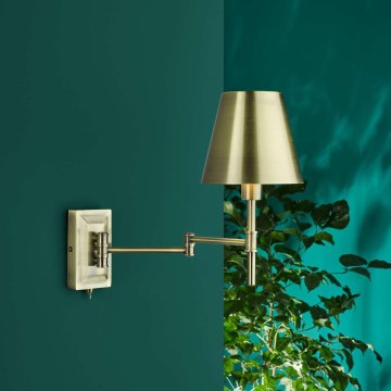 Där Lighting KEN0775 - Applique murale orientable KENSINGTON 1xE14/25W/230V laiton