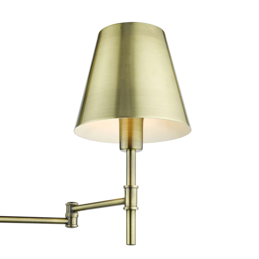 Där Lighting KEN0775 - Flexibel verstellbare Wandleuchte KENSINGTON 1xE14/25W/230V Messing
