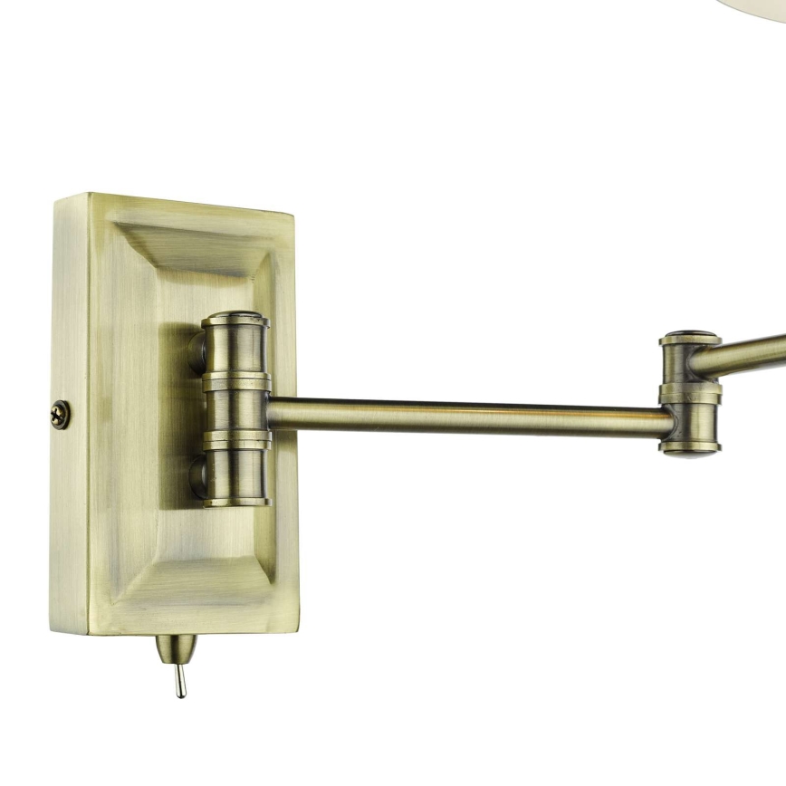 Där Lighting KEN0775 - Flexibel verstellbare Wandleuchte KENSINGTON 1xE14/25W/230V Messing