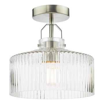 Där Lighting LEN4846 - Deckenleuchte LENKA 1xE27/60W/230V mattchrom