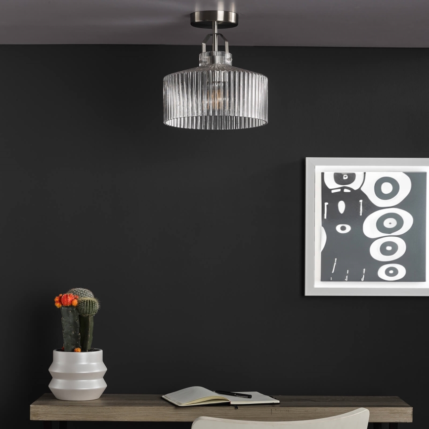 Där Lighting LEN4846 - Deckenleuchte LENKA 1xE27/60W/230V mattchrom