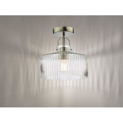 Där Lighting LEN4846 - Deckenleuchte LENKA 1xE27/60W/230V mattchrom