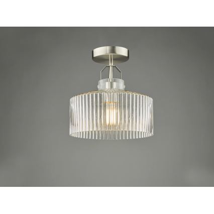 Där Lighting LEN4846 - Deckenleuchte LENKA 1xE27/60W/230V mattchrom