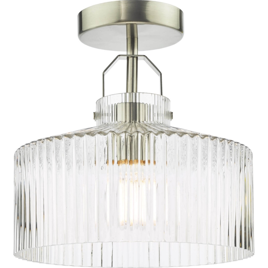 Där Lighting LEN4846 - Deckenleuchte LENKA 1xE27/60W/230V mattchrom