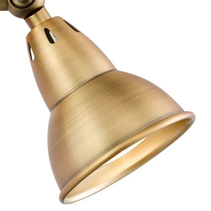 Där Lighting NAT0742 - Faretto da parete NATHANIEL 1xGU10/11W/230V in ottone