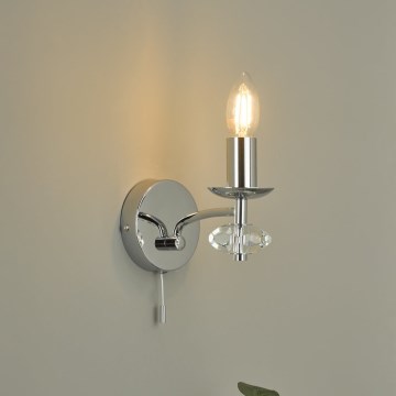 Där Lighting OLE0750 - Lampada da parete OLEANA 1xE14/40W/230V cromo lucido