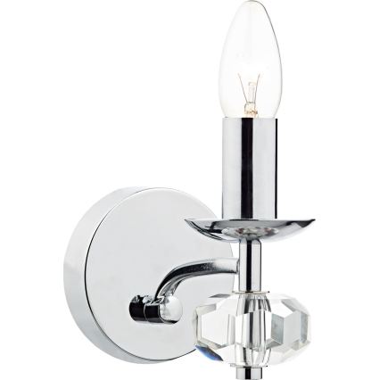 Där Lighting OLE0750 - Wandleuchte OLEANA 1xE14/40W/230V, glänzender Chrom