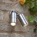 Där Lighting ORT0968 - Faretto da parete LED per esterni ORTEGA 2xGU10/5W/230V IP65 cromo lucido