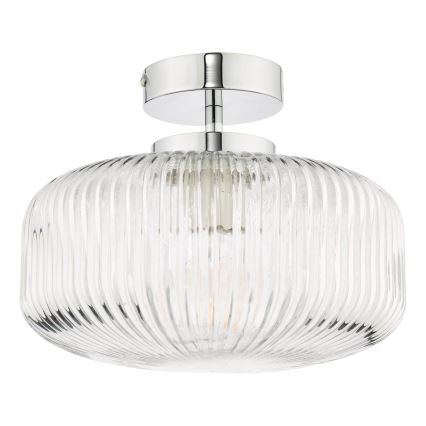 Där Lighting RIV5208 - RIVA Bad-Anbauleuchte 1xE27/60W/230V IP44 glänzender Chrom