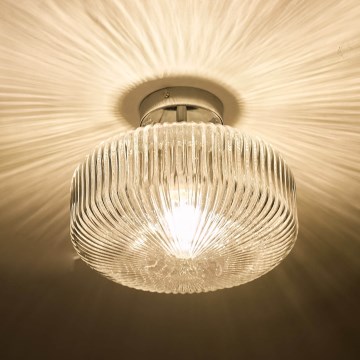 Där Lighting RIV5208 - Plafonnier pour salle de bains RIVA à montage en surface, 1xE27/60W/230V, IP44, chrome brillant