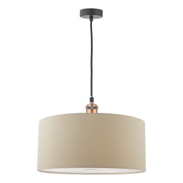 Där Lighting RON6529 - Pendelleuchte an Kabel RONDA 1xE27/60W/230V beige