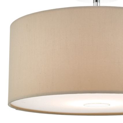 Där Lighting RON6529 - Pendelleuchte mit Kabelaufhängung RONDA 1xE27/60W/230V schwarz/beige