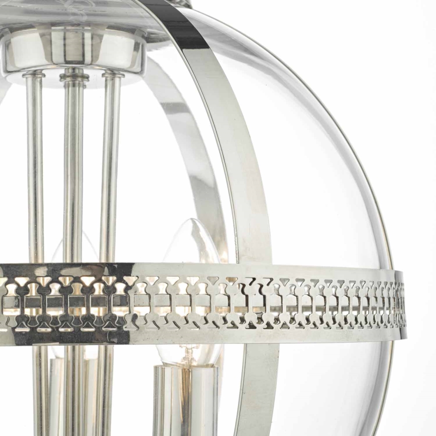 Där Lighting VAN0338 - Lampadario a catena VANESSA 3xE14/40W/230V cromo lucido