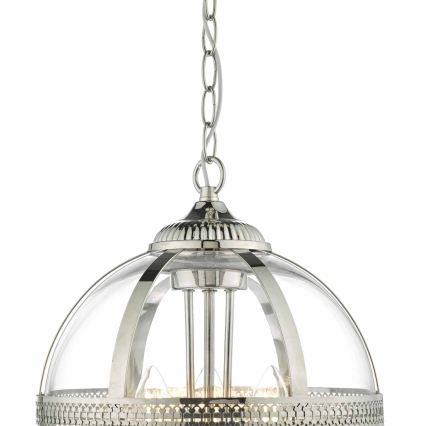 Där Lighting VAN0338 - Lampadario a catena VANESSA 3xE14/40W/230V cromo lucido