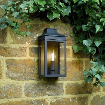 Där Lighting VAP5222 - Außenwandleuchte VAPOUR 1xE14/60W/230V IP44 schwarz