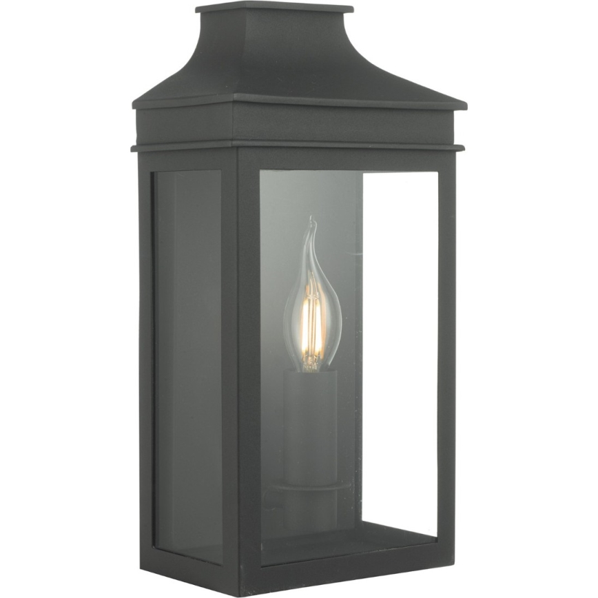 Där Lighting VAP5222 - Außenwandleuchte VAPOUR 1xE14/60W/230V IP44 schwarz