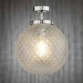 Där Lighting WAY0150 - Plafonnier de salle de bains WAYNE 1xE27/40W/230V IP44 Ø 25 cm chrome brillant