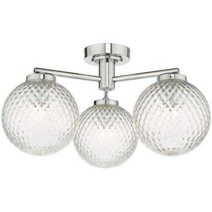 Där Lighting WAY5350 - Badezimmer-Aufbauleuchte WAYNE 3xG9/3W/230V IP44 glänzender Chrom