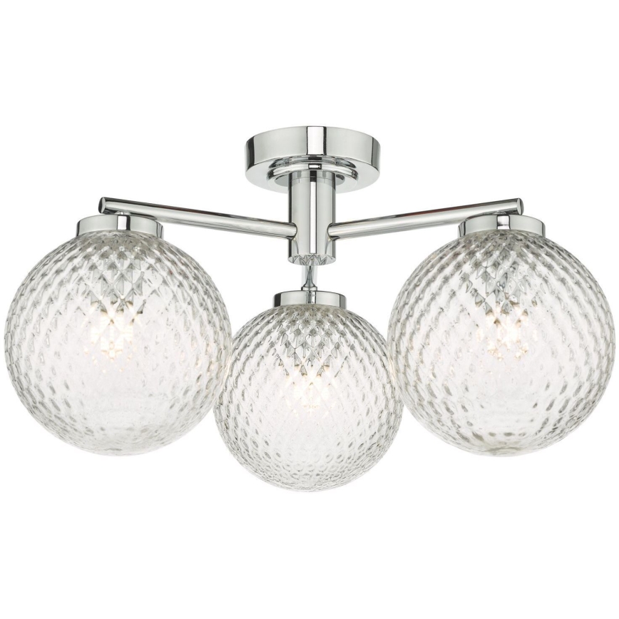 Där Lighting WAY5350 - Badezimmer-Aufbauleuchte WAYNE 3xG9/3W/230V IP44 glänzender Chrom