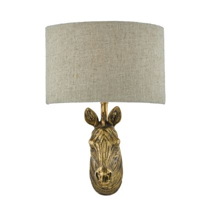 Där Lighting ABB0735 - Applique ABBY 1xE14/40W/230V lino/dorato
