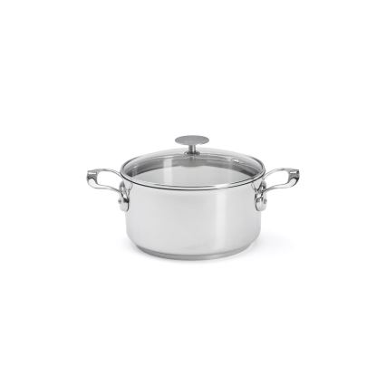 De Buyer 3427.20 - Pentola con coperchio MILADY 20 cm in acciaio inossidabile
