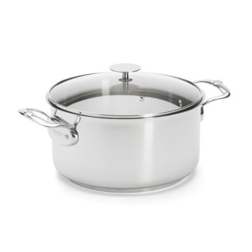 De Buyer 3427.24 - Marmite MILADY 24 cm avec couvercle en acier inoxydable