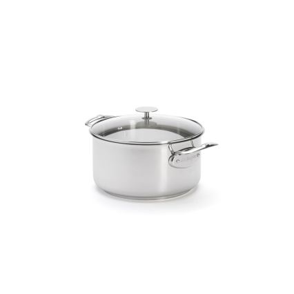 De Buyer 3427.24 - Marmite MILADY 24 cm avec couvercle en acier inoxydable