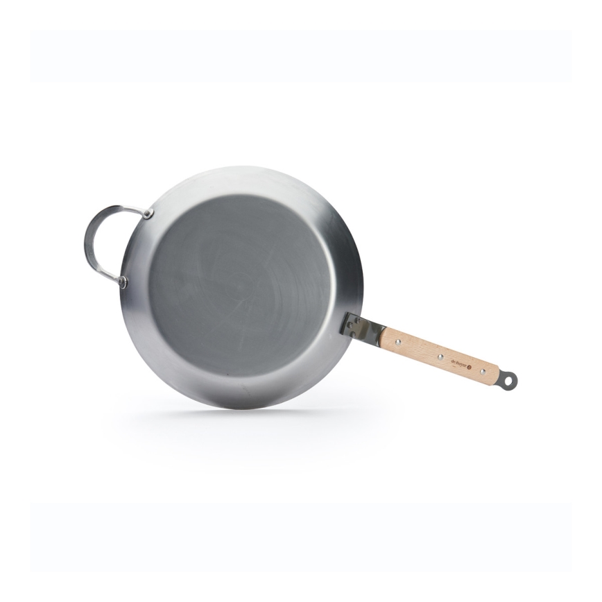 De Buyer 5710.32 - Padella MINERAL B BOIS 32 cm in acciaio