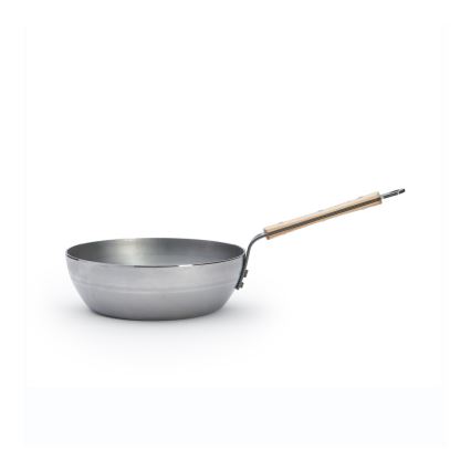 De Buyer 5714.24 - Poêle haute MINERAL B BOIS 24 cm