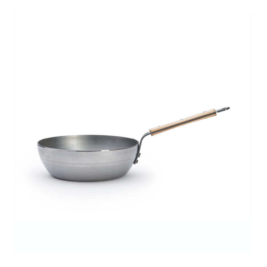De Buyer 5714.24 - Poêle haute MINERAL B BOIS 24 cm