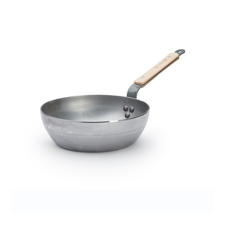 De Buyer 5714.24 - Tiefe Pfanne MINERAL B BOIS 24 cm