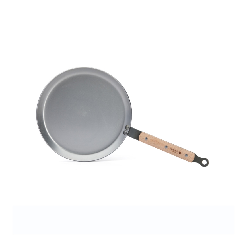 De Buyer 5715.24 - Padella per crêpes MINERAL B BOIS 24 cm