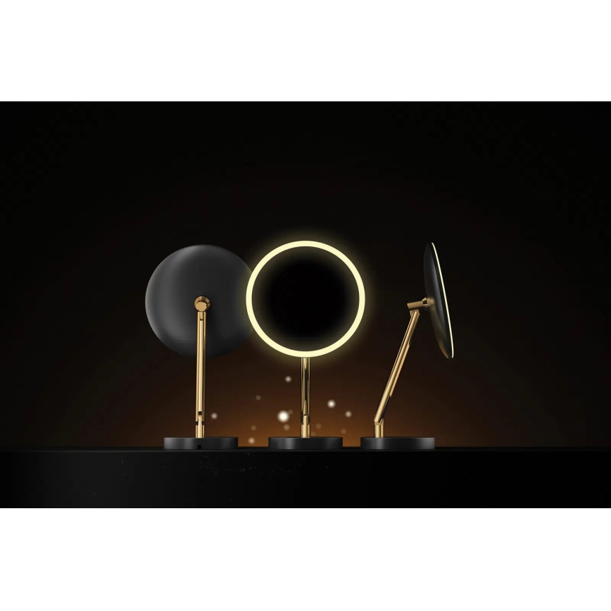 Deante ADI_Z812 - Wiederaufladbarer LED-Kosmetikspiegel für das Badezimmer SILIA LED/5V 5000 mAh 2700-6500K IP44