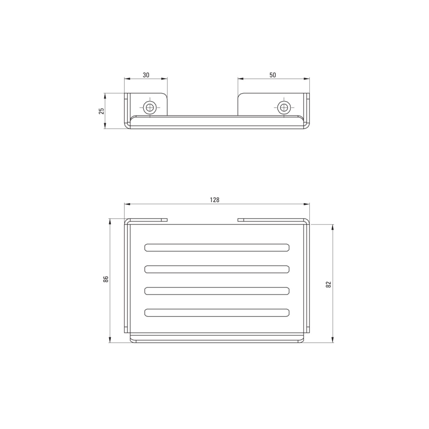 Deante ADM_A411 - Portasapone a parete MOKKO bianco