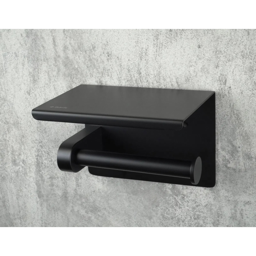 Deante ADR_N221 - Toilettenpapierhalter ROUND, schwarz