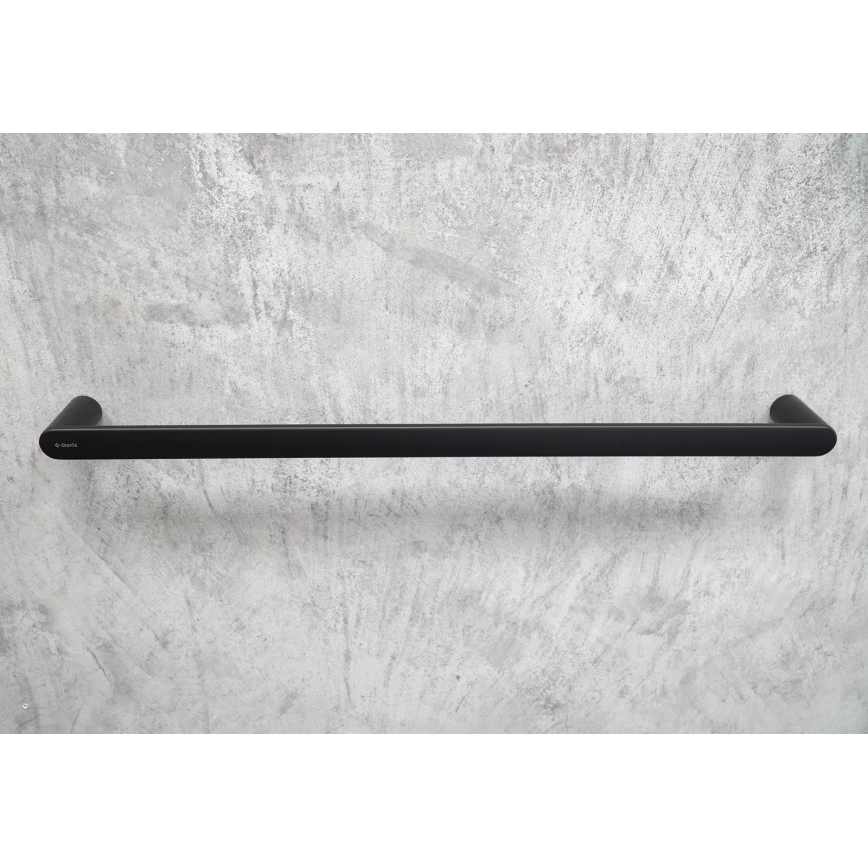 Deante ADR_N621 - Portasciugamani da parete rotondo 62,8 cm, nero