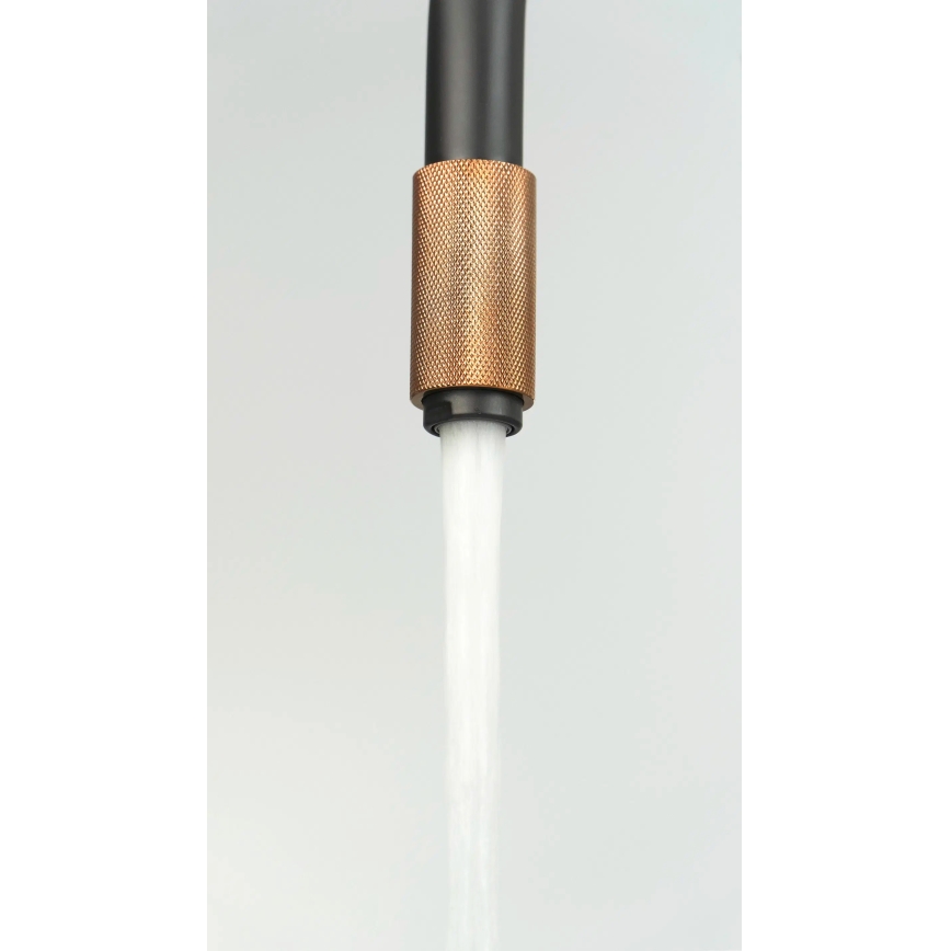 Deante BCA_B64M - Küchenarmatur ASTER, schwarz/messing