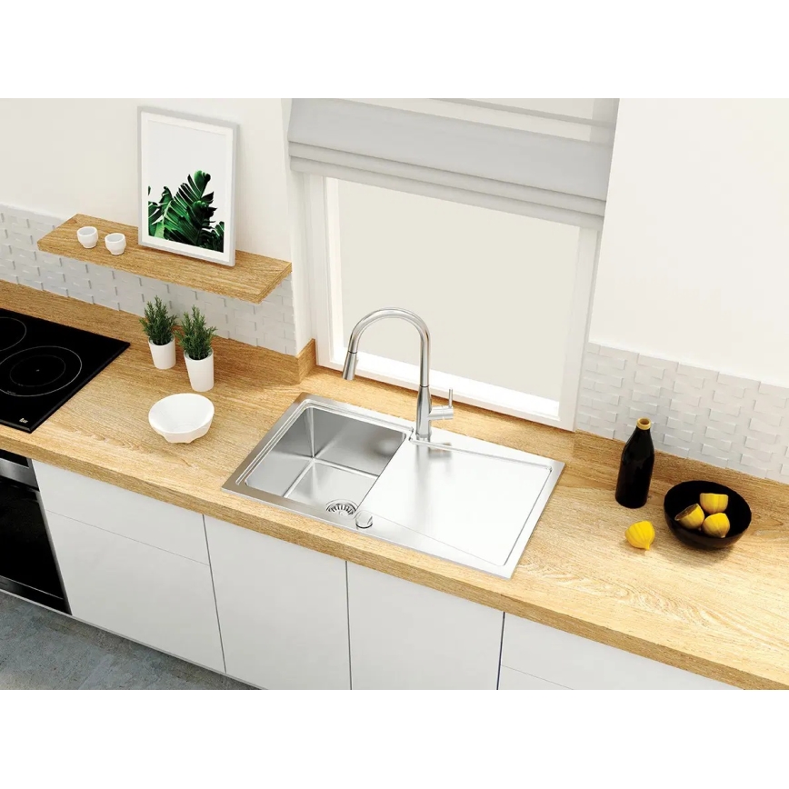 Deante BDH_072M - Rubinetto lavello con doccetta estraibile LUKRECJA cromo lucido
