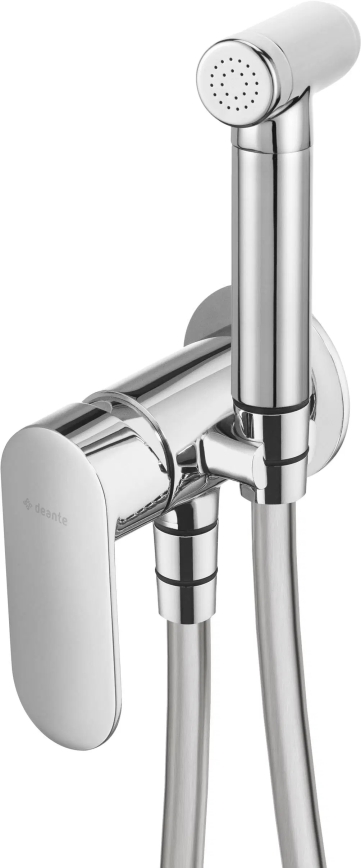 Deante BGA_034M - Miscelatore per bidet con doccetta per installazione ad incasso ALPINIA cromo lucido