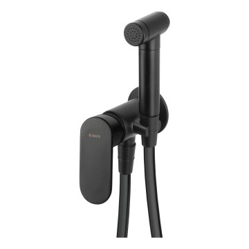 Deante BGA_N34M - Miscelatore per bidet ALPINIA con doccetta per installazione a incasso, nero