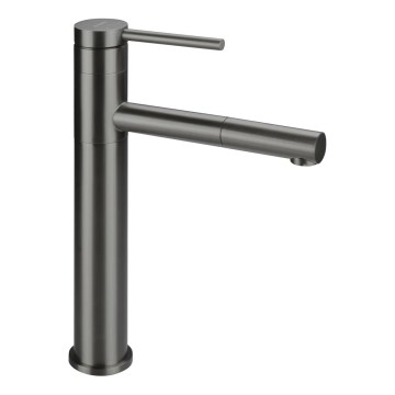 Deante BGE_D22K - Waschtischarmatur mit ausziehbarem Brausekopf ORA 30,9 cm Titan
