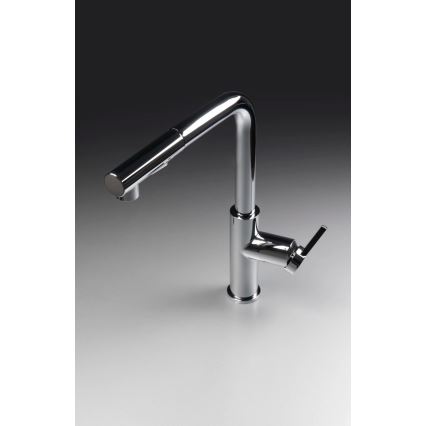 Deante BKM_073M - Robinet d'évier avec douchette extractible MOMI chrome brillant