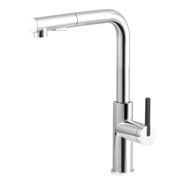 Deante BKM_073M - Rubinetto lavello con doccetta estraibile MOMI cromo lucido